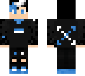 off white/blue