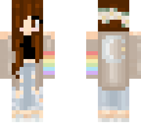 pastel rainbow skin