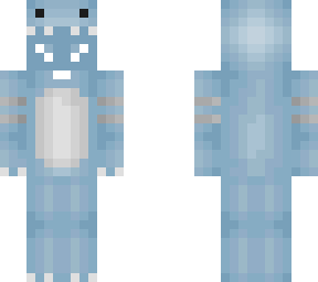 blue pastel dino