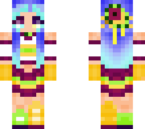cyberwolfgirl's skin detailed