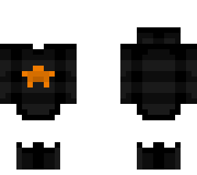 halloween orange star hoodie - black and orange