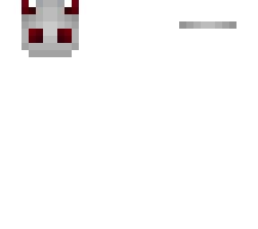 light gray and red mask