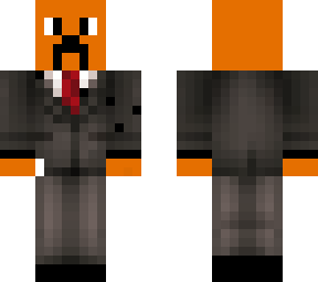 orange creeper in a tuxedo