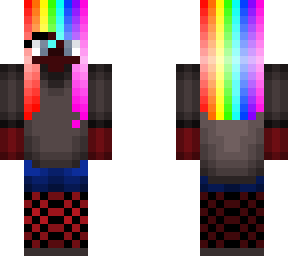 rainbow hair gorl
