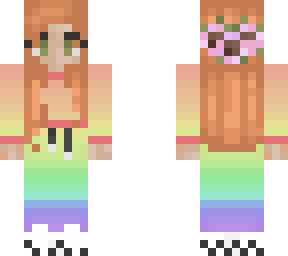 rainbow red head