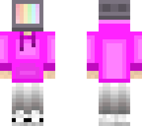 tv head bright pink hoodie (v 0.1)