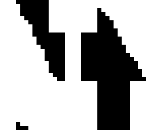 black and white