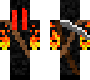 fire grim reaper with scythe