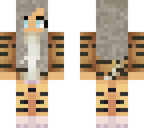 girl in tiger onesie