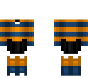 halloween - blue and orange stripe - skirt and boots