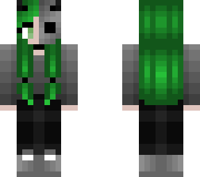 halloween - gray black and green - white stripes - mask and horns