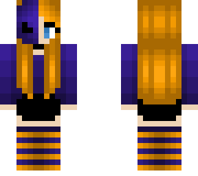 halloween - orange and purple - horns w/ mask