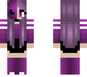 halloween - purple sweater - white stripe w/ shorts