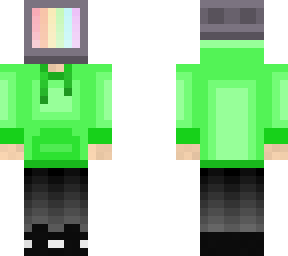 tv head lime green hoodie (v 0.1)