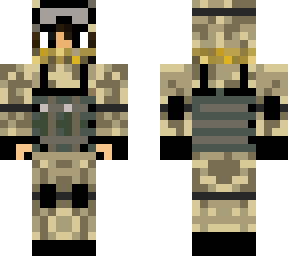 !flag on left arm! u.s. soldier desert camo (with scarf)