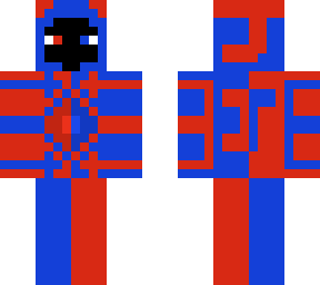 blue and red