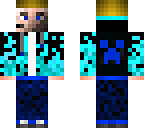 blue fire gaming man (shineyer)