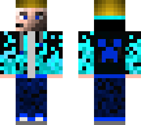 blue flame gaming man