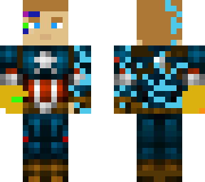 captain america with gauntlet and lightning (and i'm just a kid from brooklyn