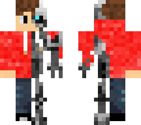cyborg hoodie (red)
