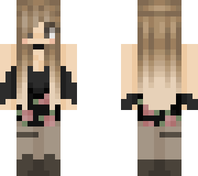girl with black dress