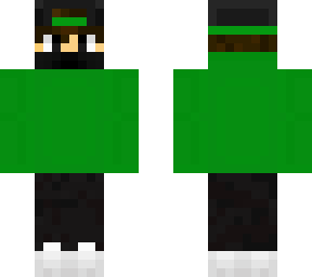 green hoodie