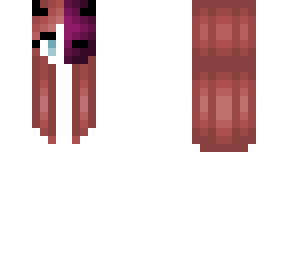 halloween - rose gold hairbase - beetroot purple mask w/ horns