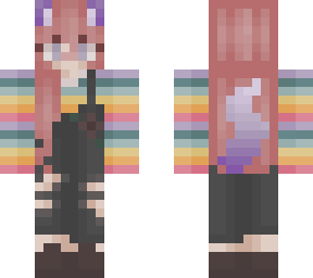 rainbow cat girl