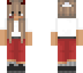 red and white girl