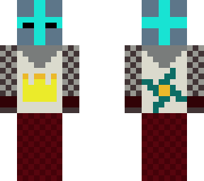 sky blue medieval knight