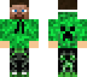 steve with creeper sweater & pants