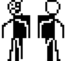 50/50 stickman