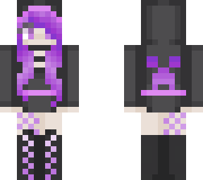 basic girl with purple