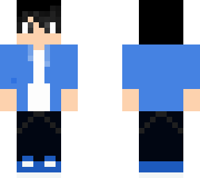 blue hood boy