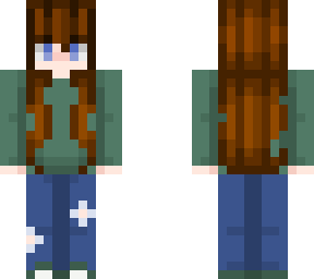 girl with green sweater