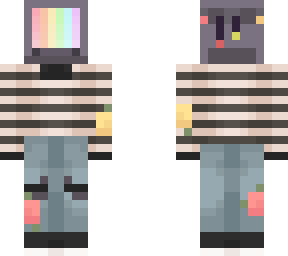 tv head /collision of 2 skins (hand edit)