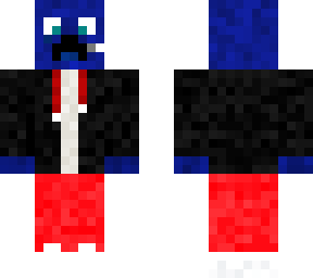 blue creeper with headphones and mic!
