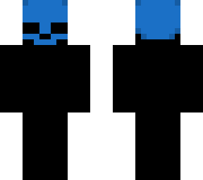 blue skull face base
