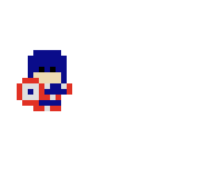 captain america (pixel art)