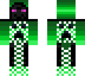 enderman with creeper onezie!