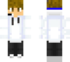 gamer boi white sweater blonde hair