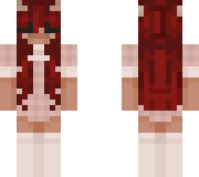 maid with red hair (pink)