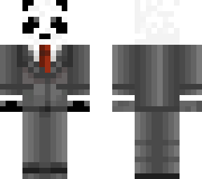 panda in a suit