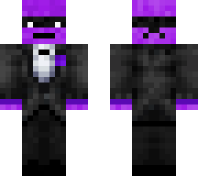 purple mask suit