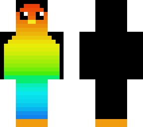rainbow fade penguin
