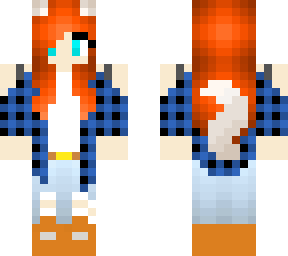 red hair wolf girl