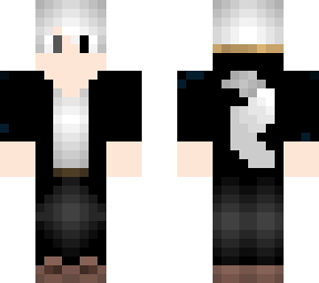 white haired boy