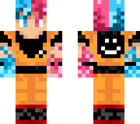 blue and rose goku but he is a little bit beautiful