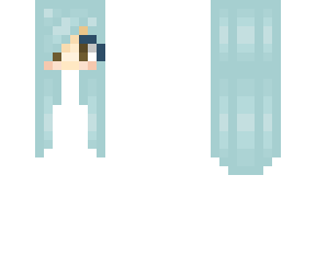 blue cotton candy girl - hair base (or more like unfinished)