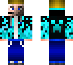 blue fire gaming guy